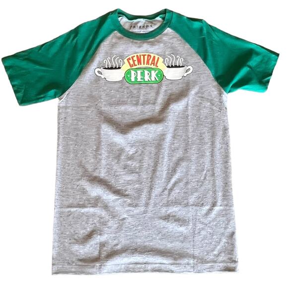 FRIENDS TV Show Graphic Baseball T SHIRT MED Mens Womens Central Perk Coffee TEE - Picture 7 of 7